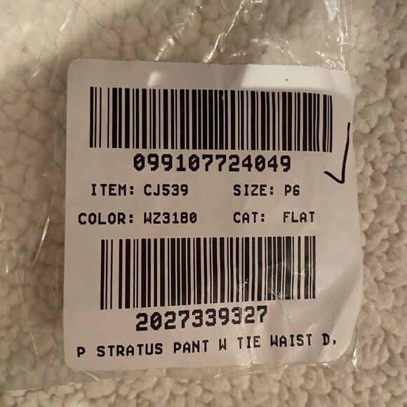 J.Crew Women’s Superwide Stratus Pant City Twill Ivory Drawstring Size 6 Petite - Picture 12 of 12